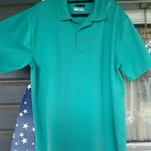 PGA Tour airflex teal Polo golf shirt men’s large